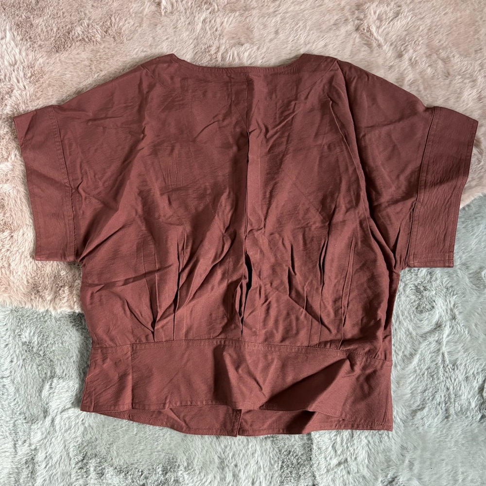 Madewell mauve short sleeve top - Picture 3 of 3